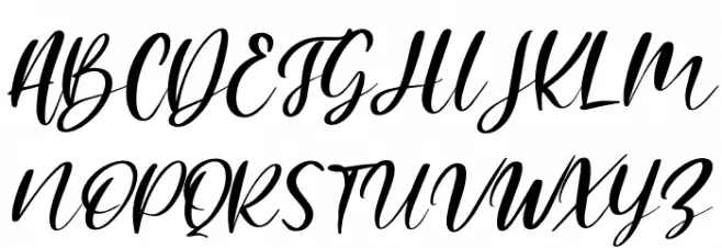 Mishella Italic Font UPPERCASE