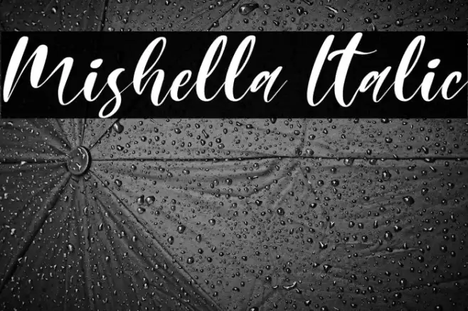 Mishella Italic Example 2