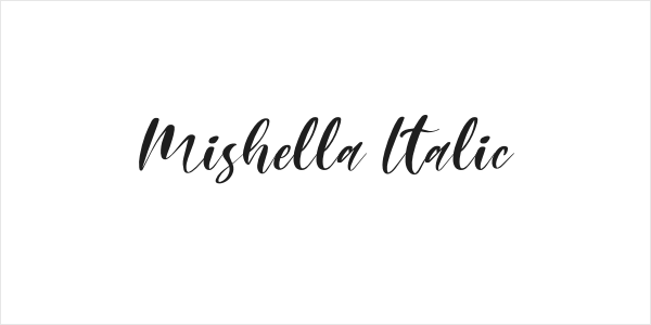 Mishella Italic Logo