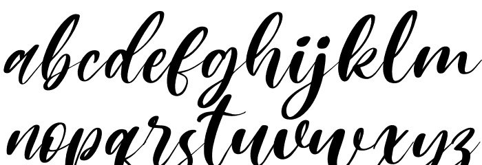 Mishella Italic Font LOWERCASE