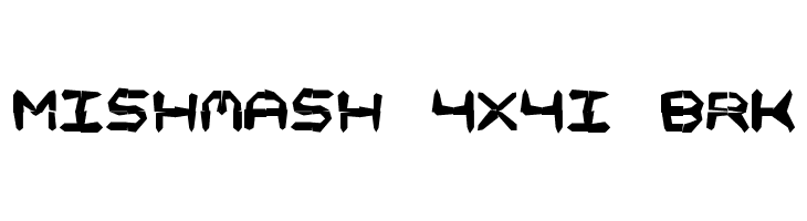 Mishmash 4x4i BRK  Free Fonts Download