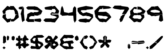 Mishmash 4x4i BRK Font OTHER CHARS