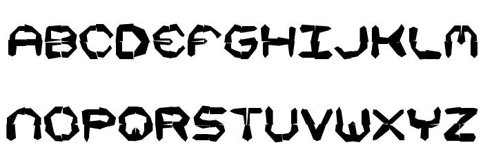 Mishmash 4x4i BRK Font LOWERCASE