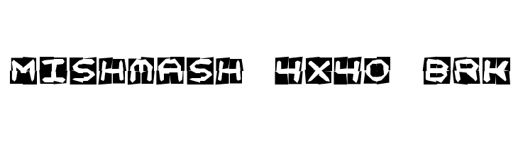 Mishmash 4x4o BRK  Frei Schriftart Herunterladen