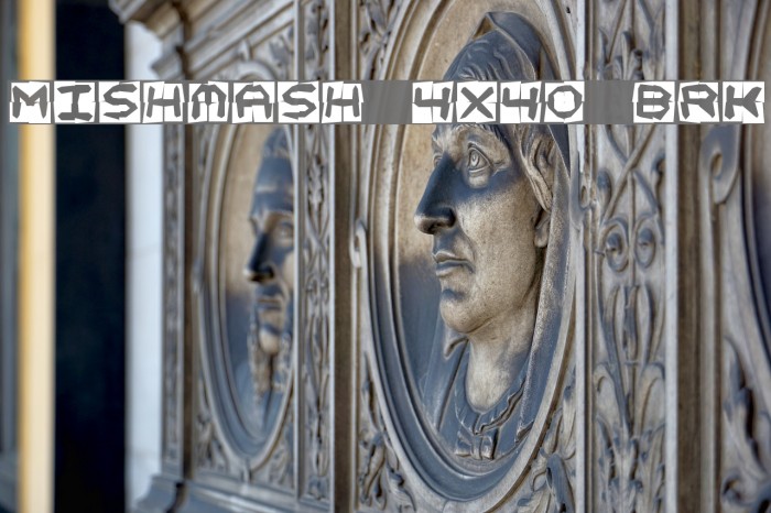 Mishmash 4x4o BRK Шрифта examples
