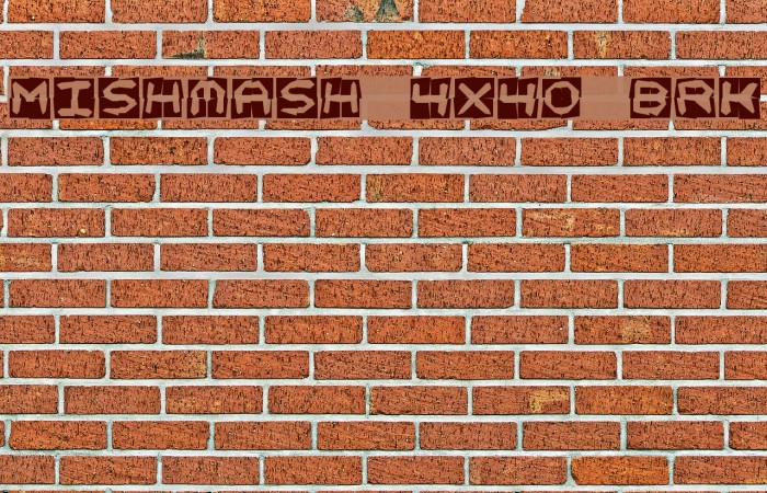 Mishmash 4x4o BRK Шрифта examples