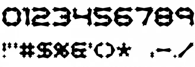 Mishmash ALT2 BRK フォント その他の文字
