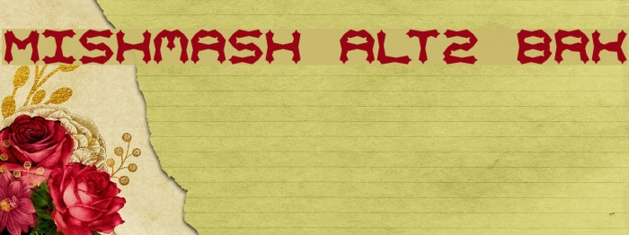 Mishmash ALT2 BRK Font examples
