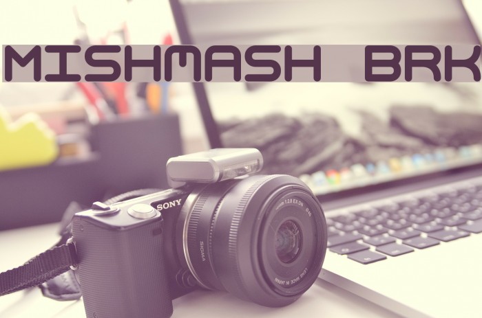 Mishmash BRK Font examples