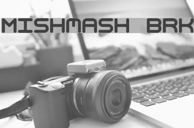 Mishmash BRK Schriftart examples