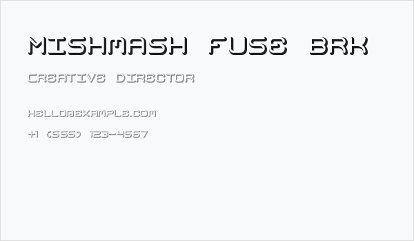 Mishmash Fuse BRK Business Card