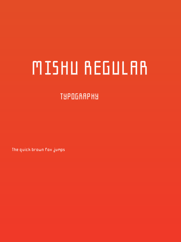 Mishu Regular Poster