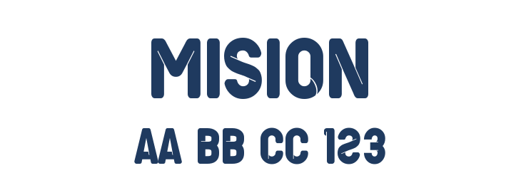 Mision Font Preview