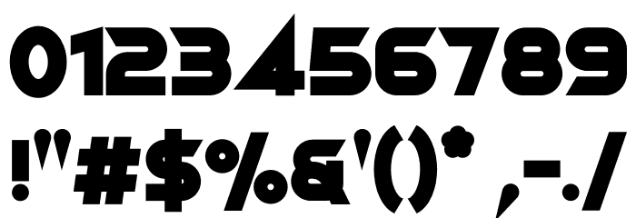 Mismo Black Font OTHER CHARS