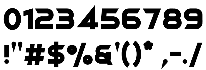 Mismo Bold Font OTHER CHARS