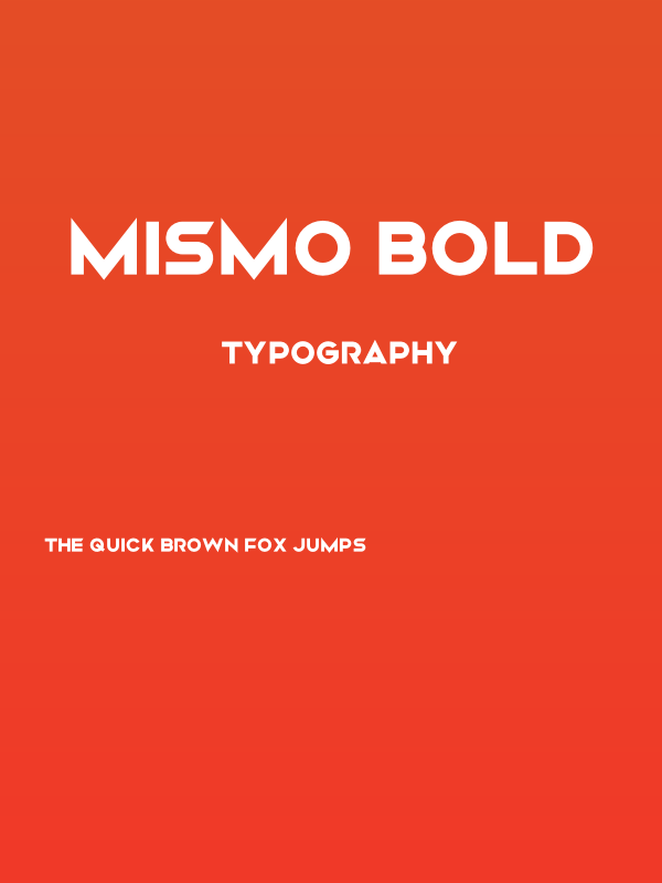 Mismo Bold Poster