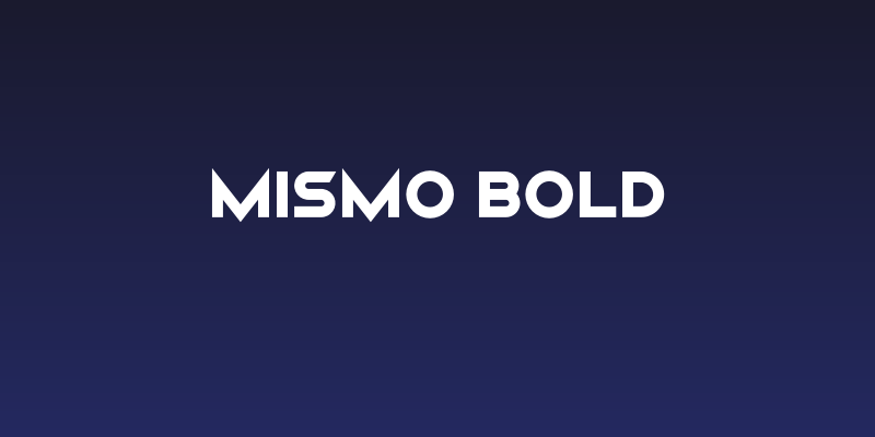 Mismo Bold Social Header