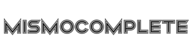 Mismo Complete  font caratteri gratis