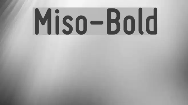 Miso-Bold फ़ॉन्ट examples