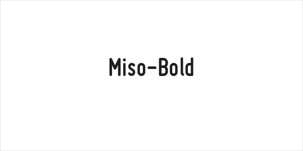 Miso-Bold Logo