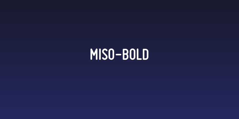 Miso-Bold Social Header