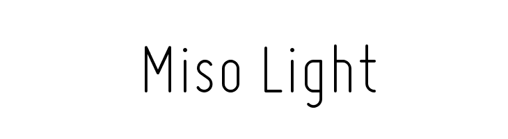 Miso Light  Frei Schriftart Herunterladen