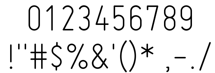 Miso Light Font OTHER CHARS
