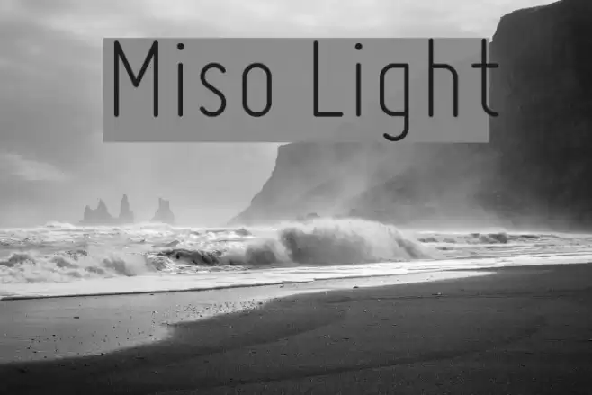 Miso Light Font examples
