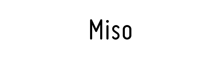 Miso Font