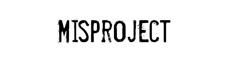 Misproject  font caratteri gratis