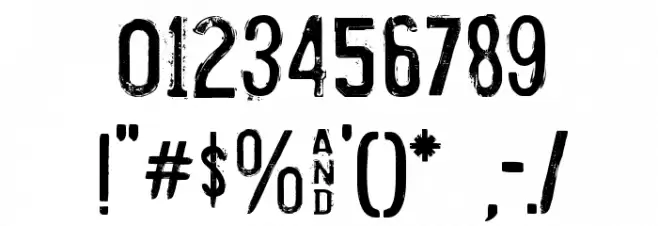 Misproject Font OTHER CHARS