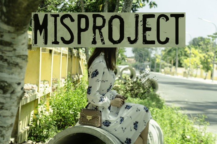 Misproject Font examples