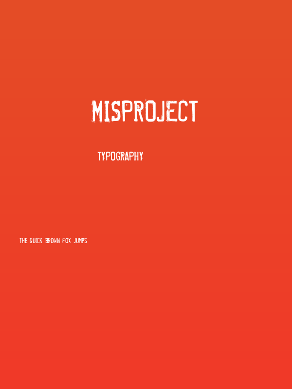 Misproject Poster