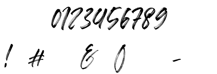 Misrelly Font OTHER CHARS