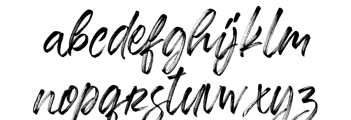 Misrelly Font LOWERCASE