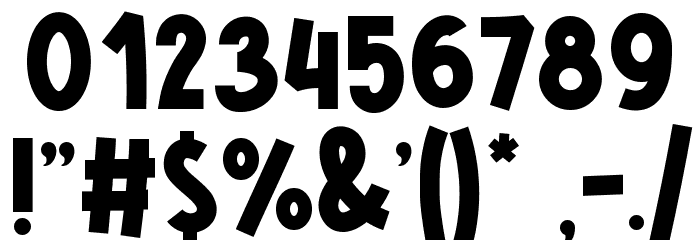 Misrow Font OTHER CHARS