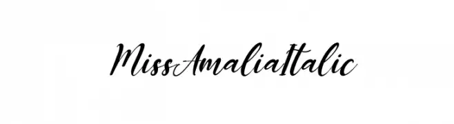 Miss Amalia Italic  تنزيل الخطوط