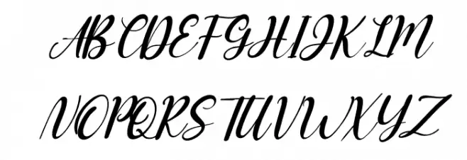 Miss Amalia Italic Fonte MAIÚSCULAS