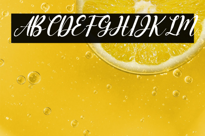 Miss Amalia Italic Example 3