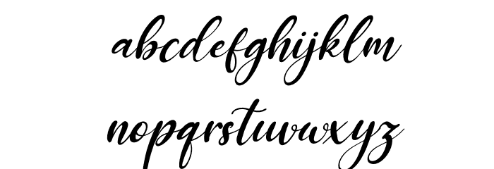 Miss Amalia Italic Font LOWERCASE