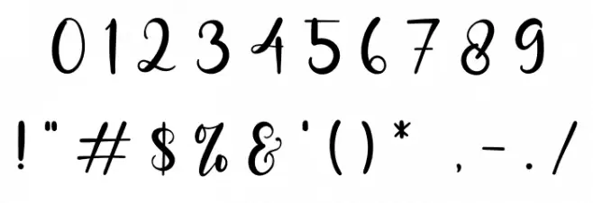 Miss Amalia Font OTHER CHARS