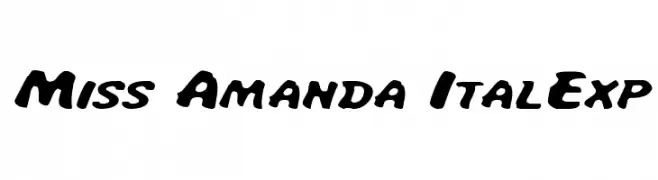 Miss Amanda ItalExp  Descarca Fonturi Gratis