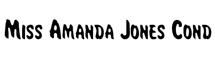 Miss Amanda Jones Cond  les polices de caractères gratuit tlcharger