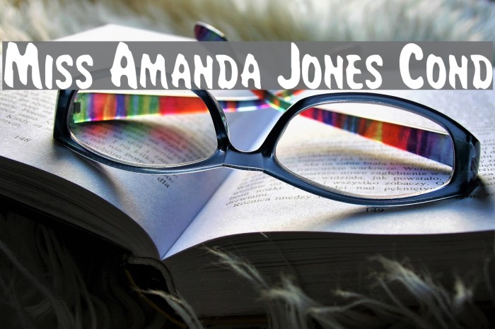 Miss Amanda Jones Cond Fonte examples