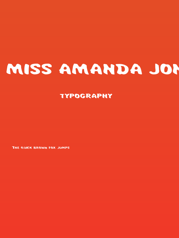 Miss Amanda Jones Exp Poster