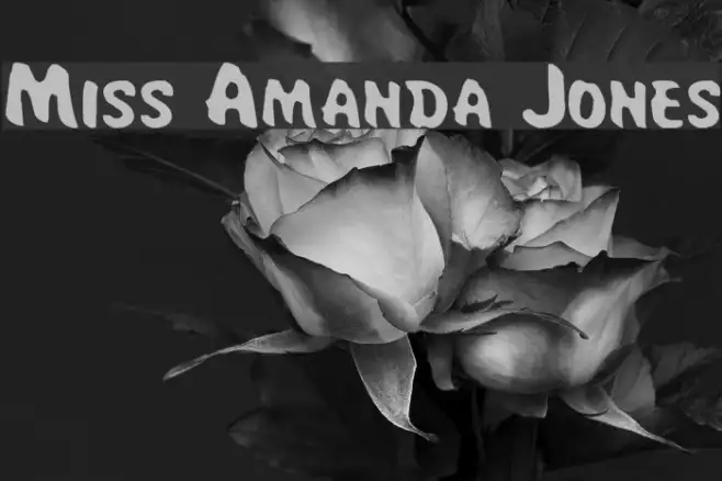 Miss Amanda Jones Example 2