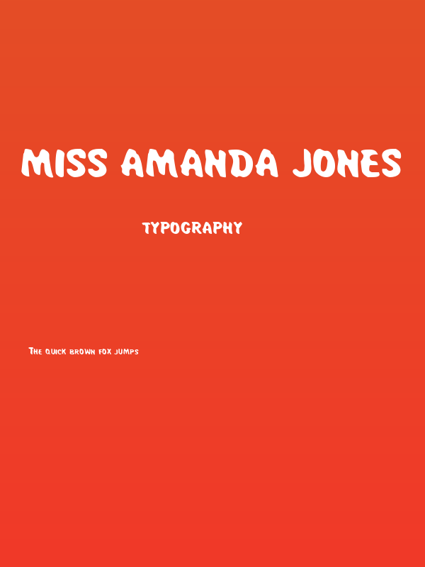 Miss Amanda Jones Poster