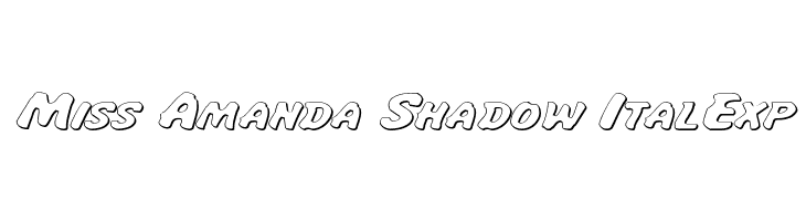 Miss Amanda Shadow ItalExp Font