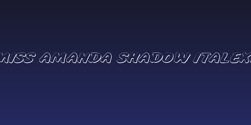 Miss Amanda Shadow ItalExp Social Header