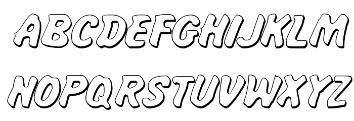 Miss Amanda Shadow Ital Font LOWERCASE